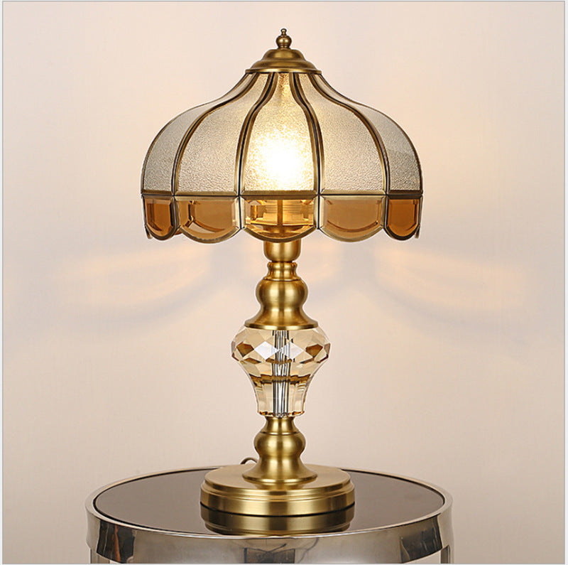Vintage Pure Brass European Bedroom Lamps