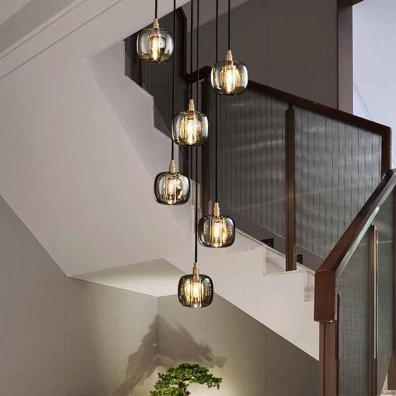 Pure Copper Anthracite K9 Crystal Chandelier