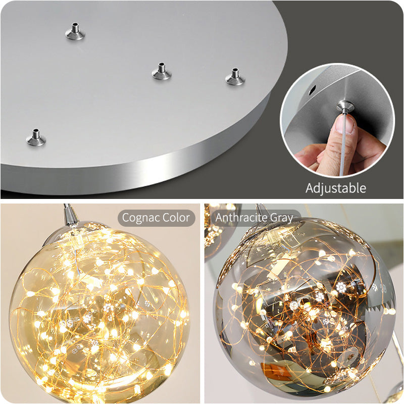 Starry sky chandelier