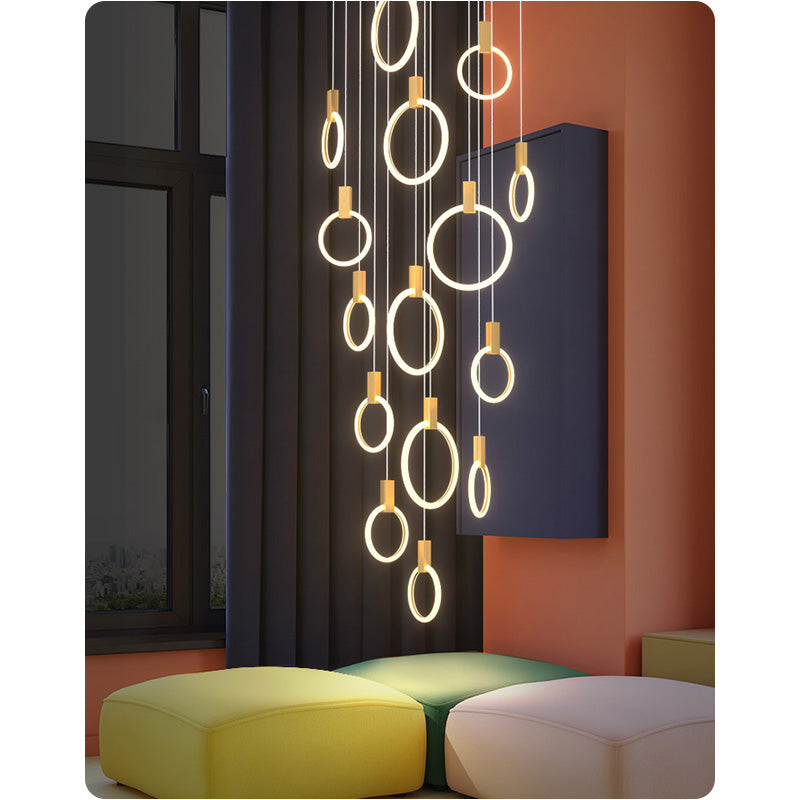 Creative Pull Ring Chandelier