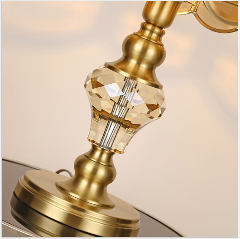 Vintage Pure Brass European Bedroom Lamps