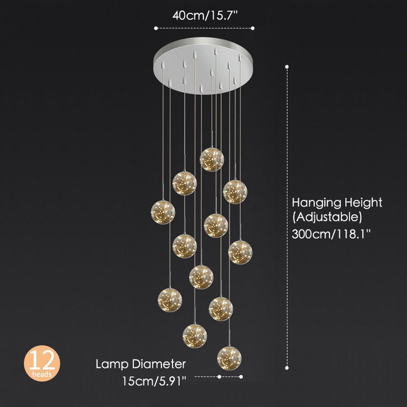 Starry sky chandelier