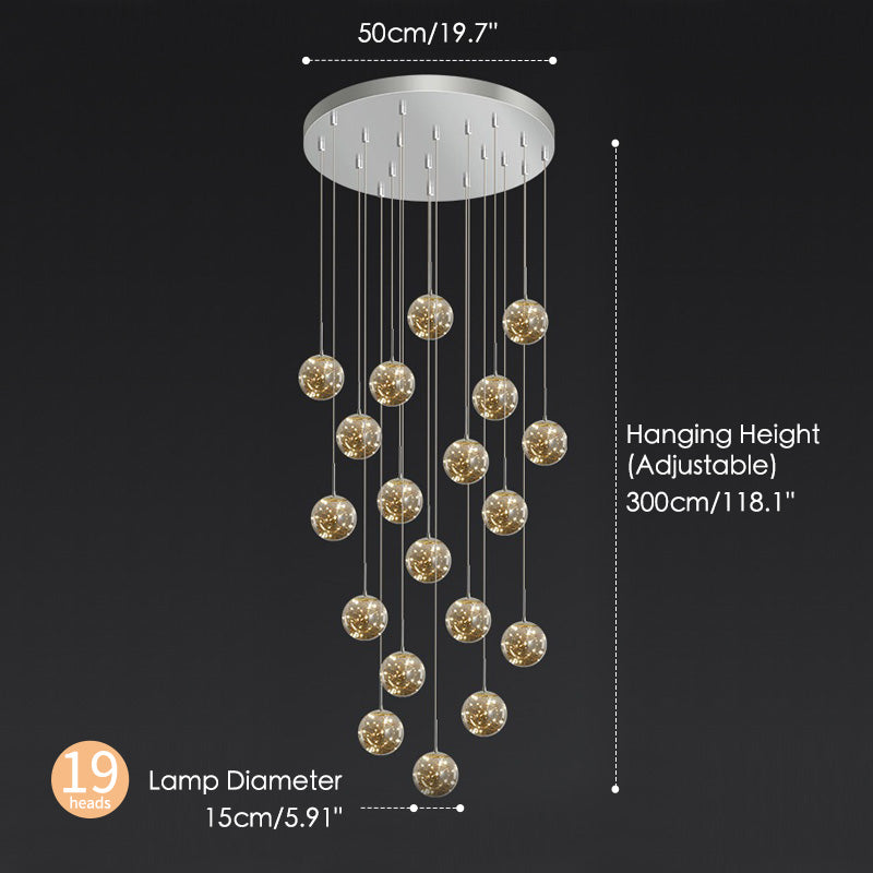 Starry sky chandelier