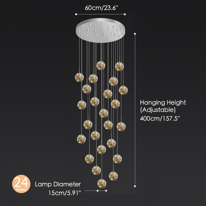 Starry sky chandelier