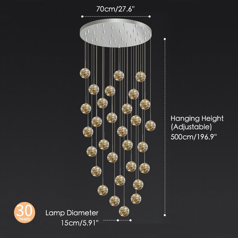 Starry sky chandelier