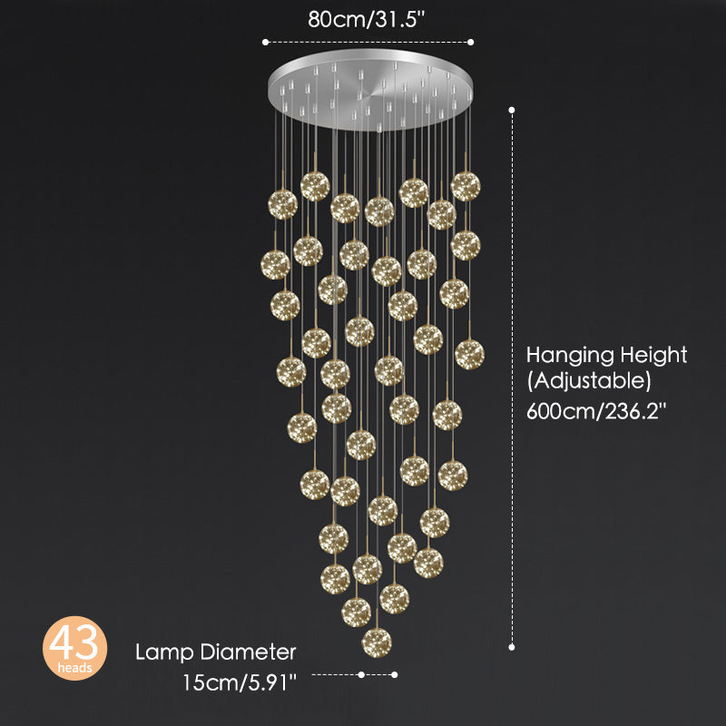 Starry sky chandelier
