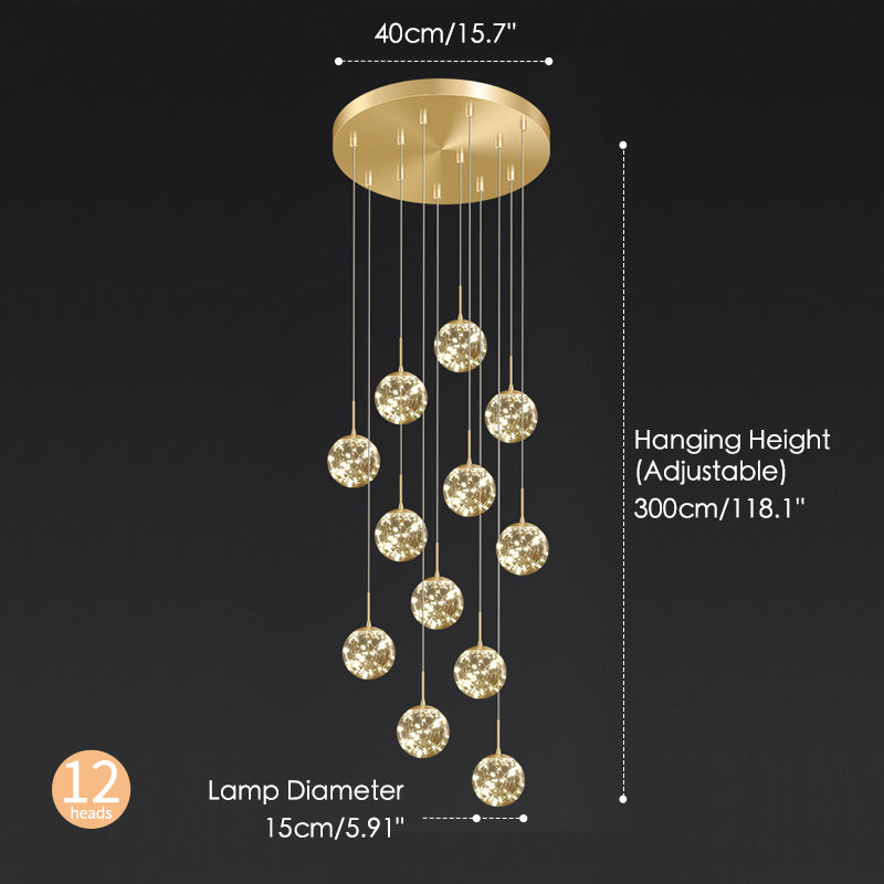 Starry sky chandelier