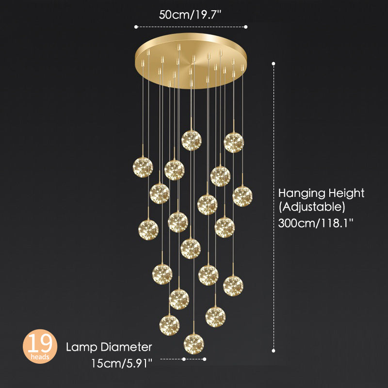 Starry sky chandelier