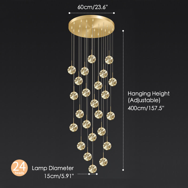 Starry sky chandelier