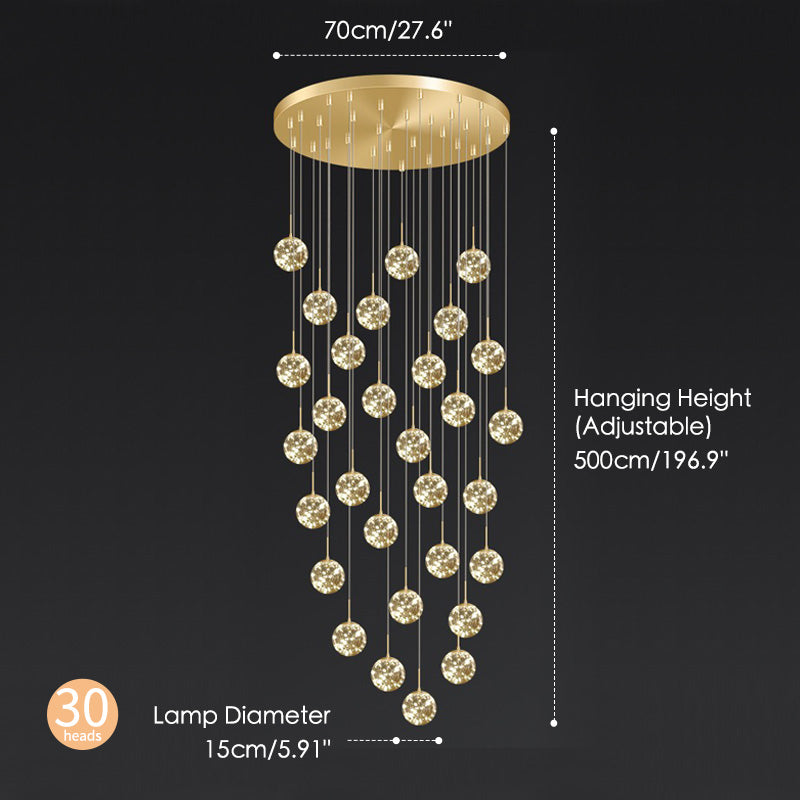 Starry sky chandelier