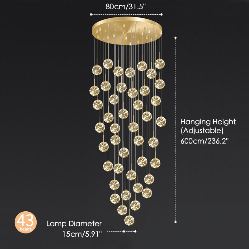 Starry sky chandelier