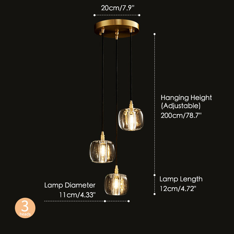 Pure Copper Anthracite K9 Crystal Chandelier
