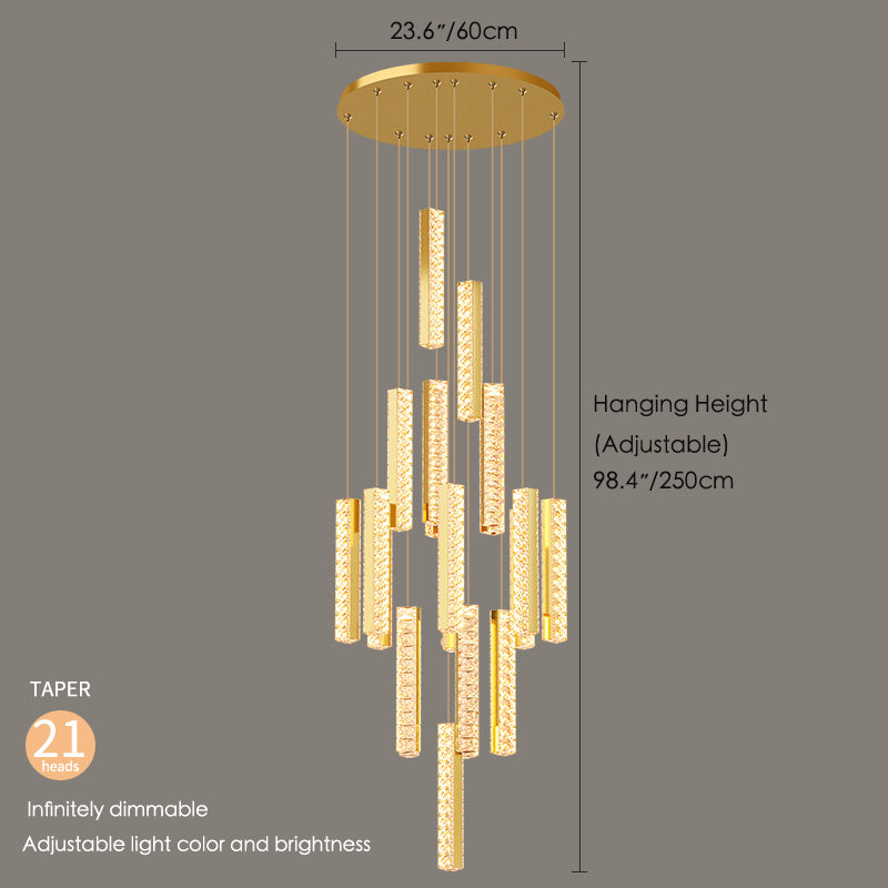 Harmonica K9 Crystal Chandelier