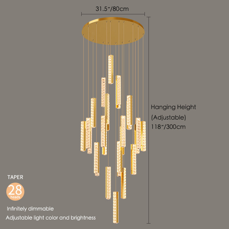 Harmonica K9 Crystal Chandelier