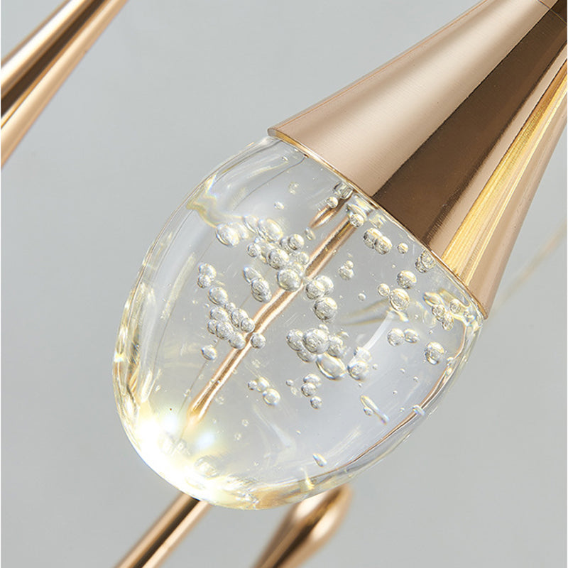 Teardrop Staircase Crystal Chandelier