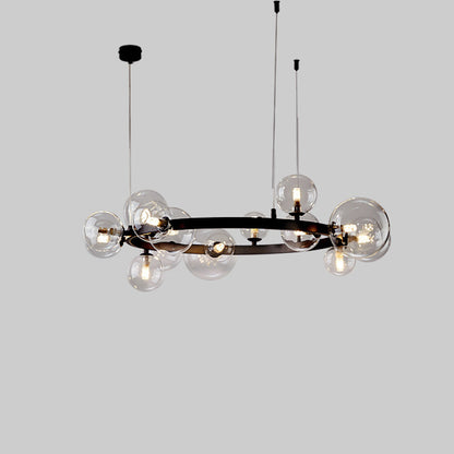 Circular Glass Bubble Chandelier