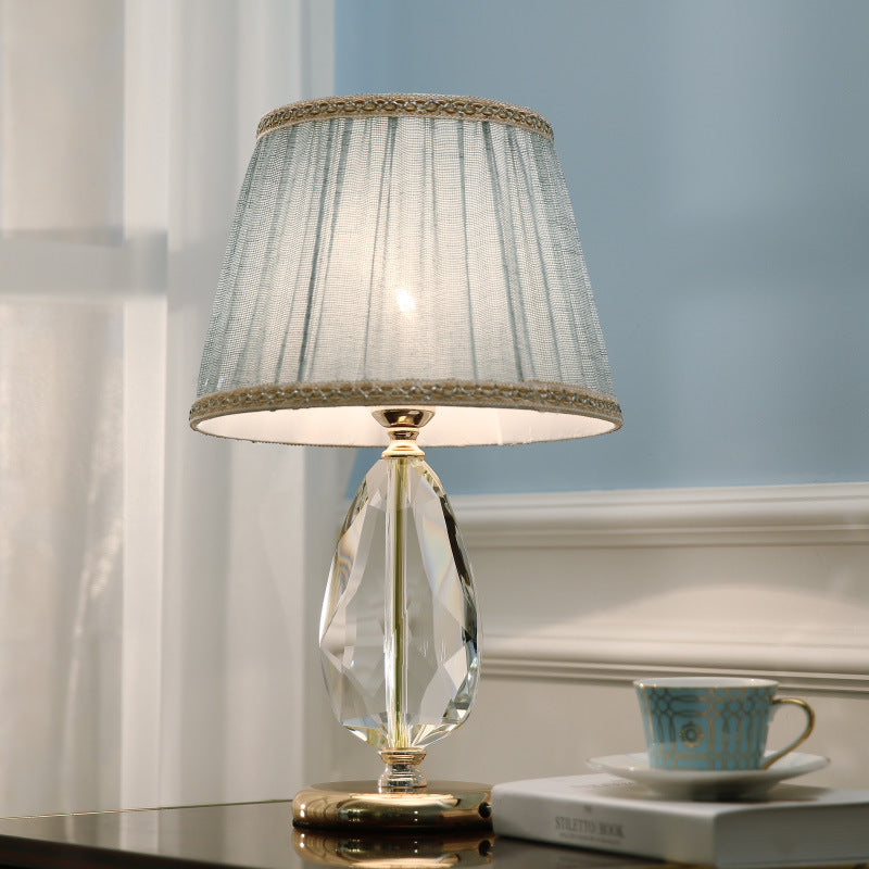 Nightstand Crystal Table Lamp