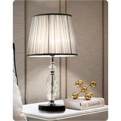 Bedside Crystal Table Lamp