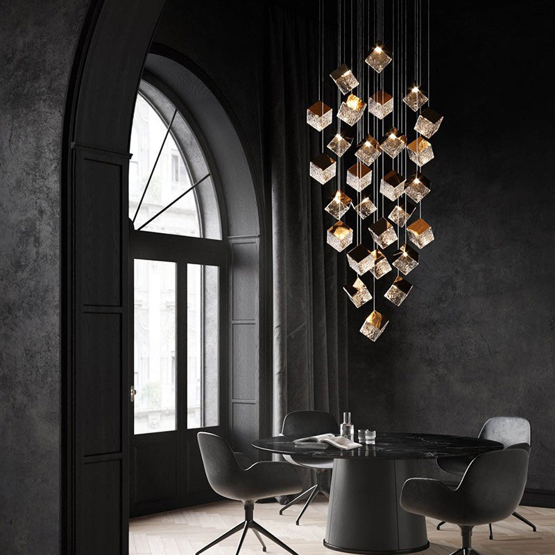 Creative Rubik's Cube Chandelier