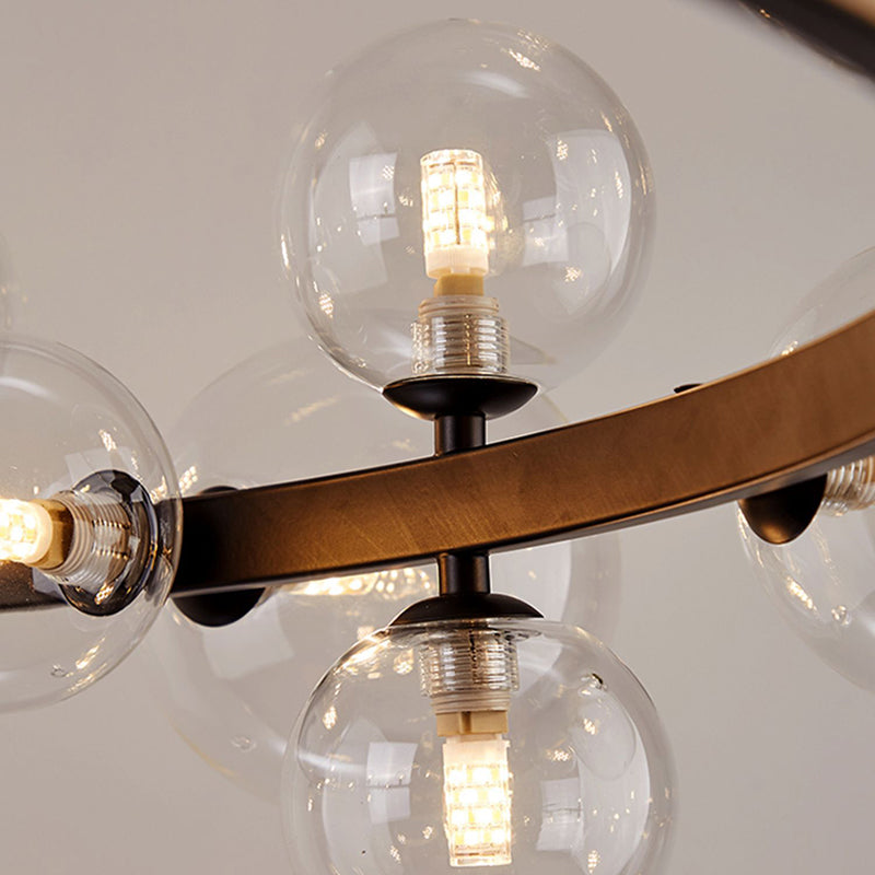 Circular Glass Bubble Chandelier