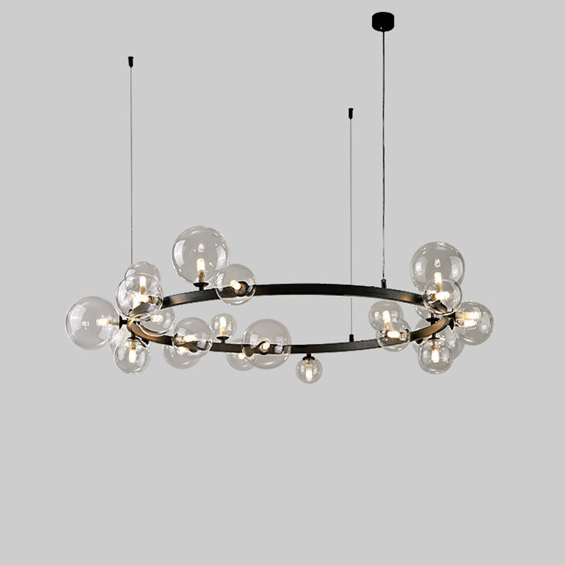 Circular Glass Bubble Chandelier