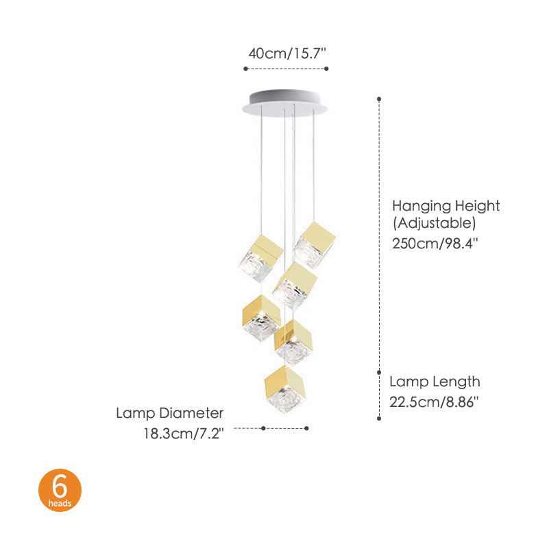 Creative Rubik's Cube Chandelier