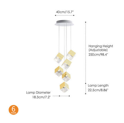 Creative Rubik's Cube Chandelier