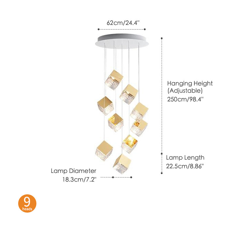 Creative Rubik's Cube Chandelier