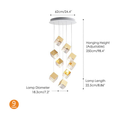 Creative Rubik's Cube Chandelier