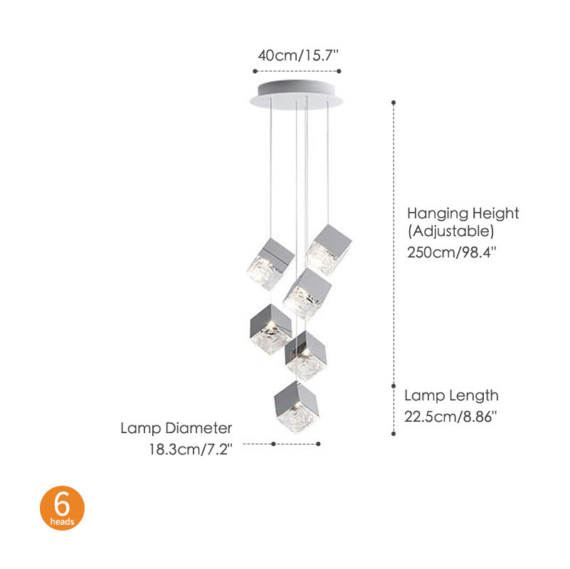 Creative Rubik's Cube Chandelier