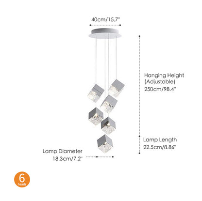 Creative Rubik's Cube Chandelier